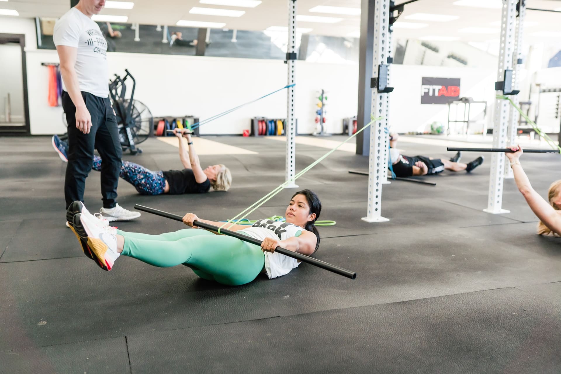 Coaching during a class at Washington Park CrossFit